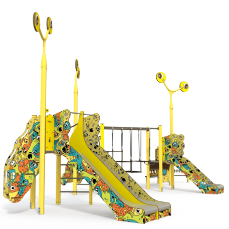 Kompleks placu zabaw dla dzieci od 2. roku życia – kolekcja 'MAXI / MBG-2500_MA 12-4013-AB22'