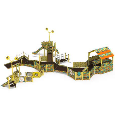 Kompleks placu zabaw dla dzieci od 2. roku życia – kolekcja 'MAXI / MBG-2510_MA 12-5006-AB22'