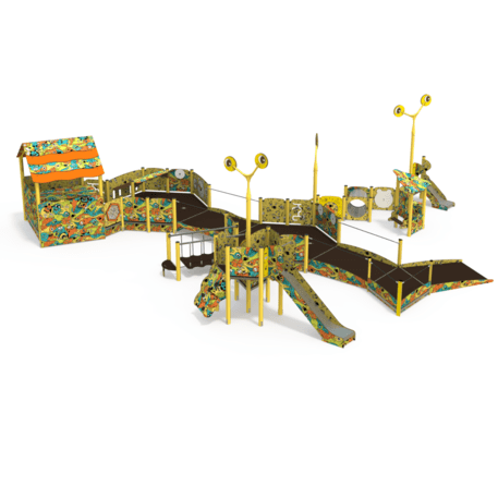 Kompleks placu zabaw dla dzieci od 2. roku życia – kolekcja 'MAXI / MBG-2510_MA 12-5006-AB22'