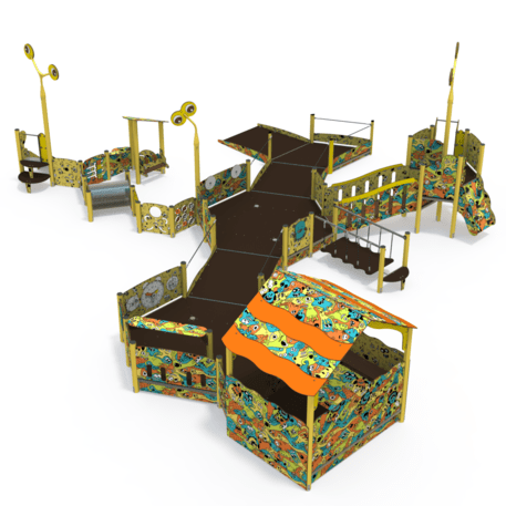 Kompleks placu zabaw dla dzieci od 2. roku życia – kolekcja 'MAXI / MBG-2510_MA 12-5006-AB22'