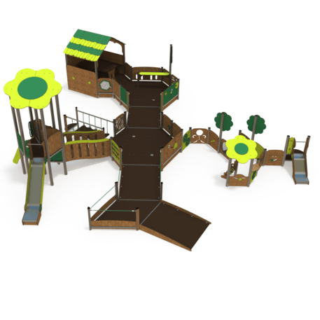 Spielplatzkomplex für Kinder ab 2 Jahren – Kollektion 'MAXI / MBG-2519_MA 12-5009-A19'