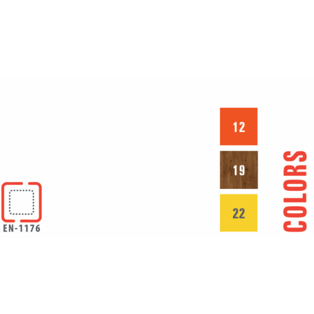 Žaidimų aikštelių kompleksas vaikams nuo 2 iki 12 metų amžiaus – kolekcija 'MEGA / MBG-2553_ME 18-2030-P99'