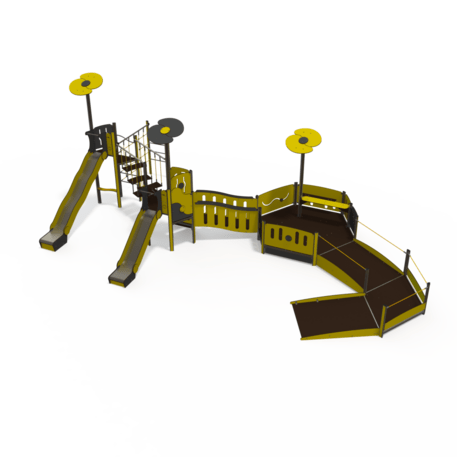 Žaidimų aikštelių kompleksas vaikams nuo 2 iki 12 metų amžiaus – kolekcija 'MEGA / MBG-2572_ME 18-3010-I22'