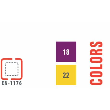 Žaidimų aikštelių kompleksas vaikams nuo 2 iki 12 metų amžiaus – kolekcija 'MEGA / MBG-2582_ME 18-3026-O99'