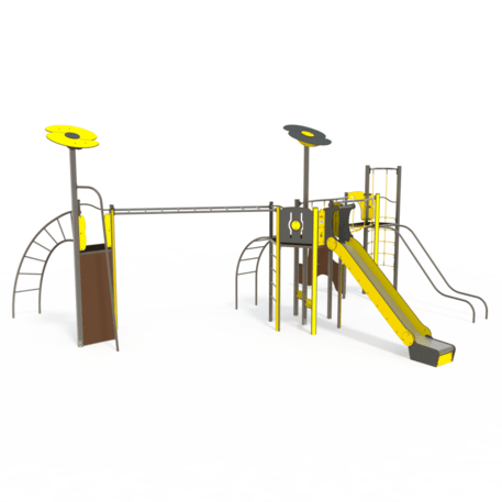 Žaidimų aikštelių kompleksas vaikams nuo 2 iki 12 metų amžiaus – kolekcija 'MEGA / MBG-2605_ME 18-3046-I22'
