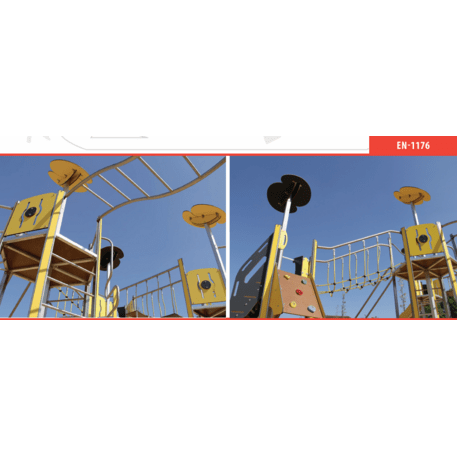 Žaidimų aikštelių kompleksas vaikams nuo 2 iki 12 metų amžiaus – kolekcija 'MEGA / MBG-2605_ME 18-3046-I22'