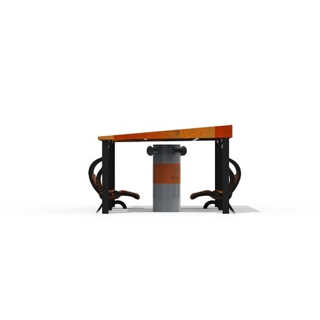 Lauko druskų kambarys (Haloterapija) su pergole, supynėmis ir suolais iš iroko medienos 'Premium Collection / STF/27-41-04/MDL'