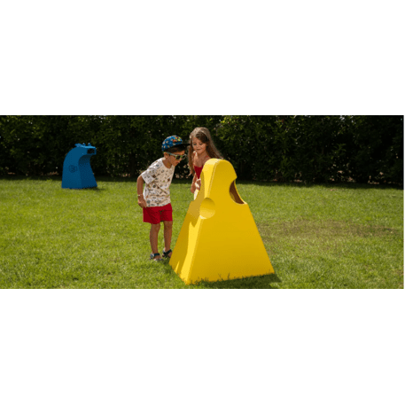 Metal trash bin for children’s playgrounds 'Cheese Bin G560'