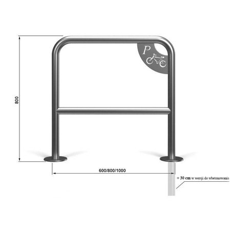 Metall-Fahrradständer 'STF/MBG-U-16R/MDL'