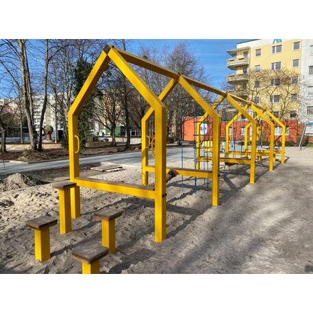 Moduliniai vaikų žaidimų aikštelių kompleksai 3–12 metų vaikams – kolekcija 'Frame / Ninja' MBG-Ninja Frame Lichtenhaeger 02624