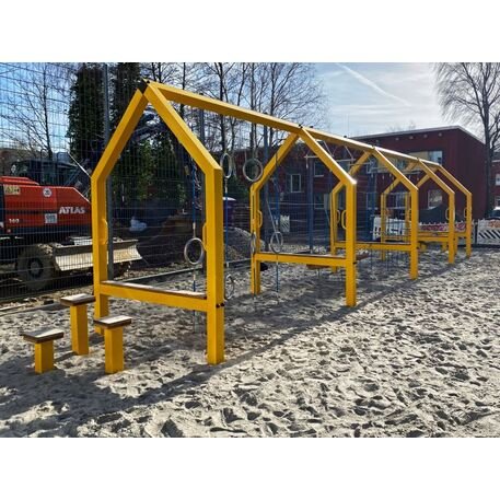 Moduliniai vaikų žaidimų aikštelių kompleksai 3–12 metų vaikams – kolekcija 'Frame / Ninja' MBG-Ninja Frame Lichtenhaeger 02624