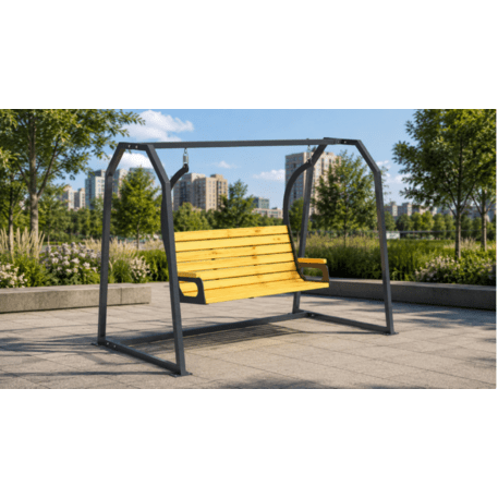 Metalinės lauko supynės su suolu 'STF/Swing-4Steel/MDL'