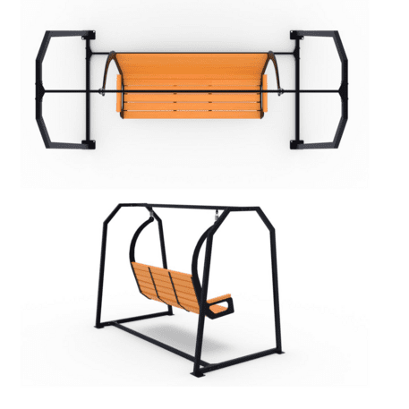 Metalinės lauko supynės su suolu 'STF/Swing-4Steel/MDL'