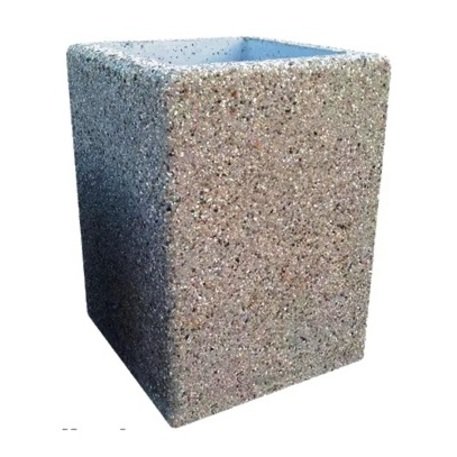 Concrete litter bin '45x45xH60cm / 40L'