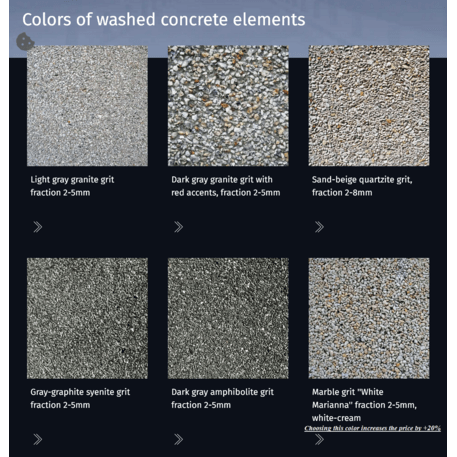 Betoninė šiukšliadėžė '58xH/60cm / 40L'