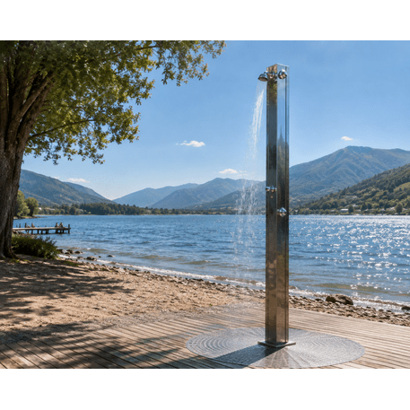 Doccia da esterno in acciaio inox “Pacific Body Shower” – doccia per il risciacquo del corpo