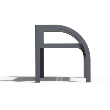 Metal bench without backrest made of Iroko wood 'Premium Collection / STF/23-02-12MDL'