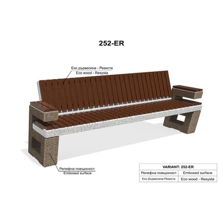 HPC Terrazzo betoninis suolas su atlošu BS-252 | Urban Premium Collection