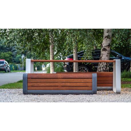 Lauko / Vidaus betoninis suolas ir stalas poilsiui 'STF/25-02-02/MDL'