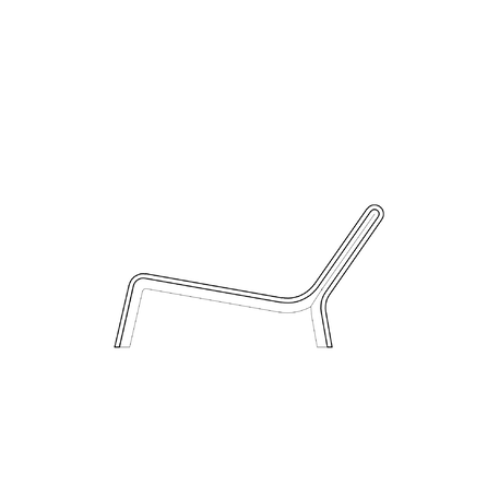 Betoninis gultas, šezlongas 'AR PURO / Lounge chair 148cm'