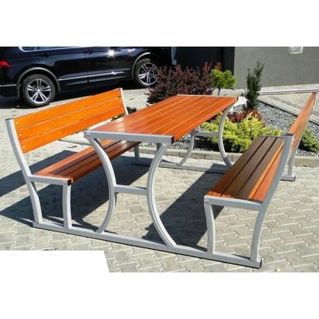 Metal bench + table 'Picnic_11'