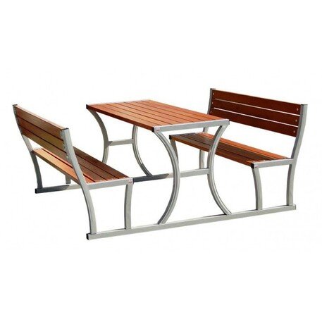 Metal bench + table 'Picnic_11'