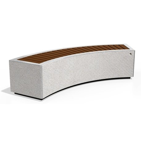 Modulinis betoninis suolas apdirbtas smulkia granito skaldele 'Premium / 200x69xH/45cm / BS-268-J'