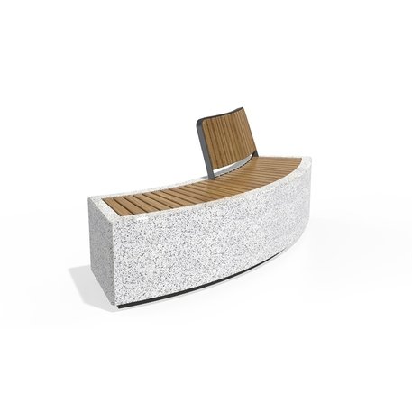 Concrete outdoor bench '200x70x81cm / BS-268-H'