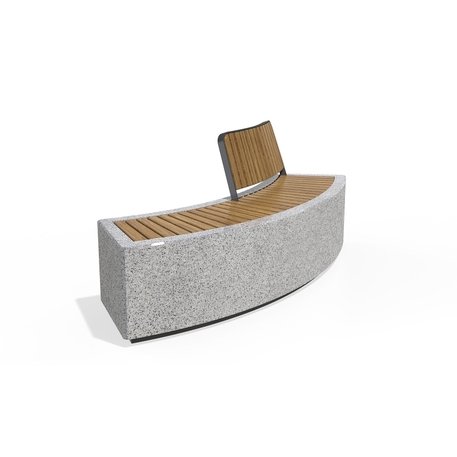 Concrete outdoor bench '200x70x81cm / BS-268-H'