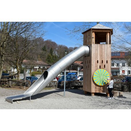 Children's playground element '3.20860 _Pentagonal Tower on Stilts'