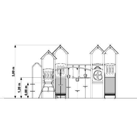 Bērnu rotaļu laukuma elements 'MBG-354/P1186'