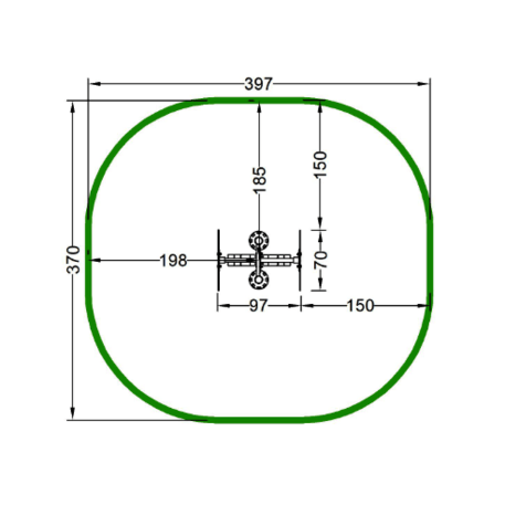 Outdoor fitness and gym equipment 'MBG_49/OFC-3A'