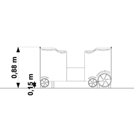 Vaikų žaidimo aikštelės kompleksas 'MBG-392/P3502'