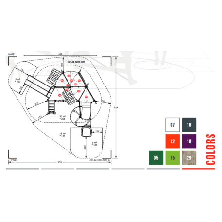 Children's playground element 'MBG-1019/CC 44-1003-T03'