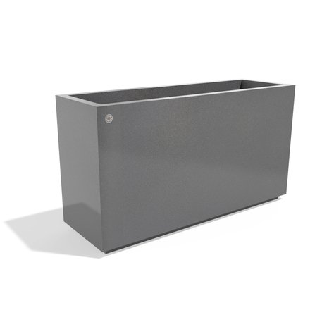 Metalinis lauko vazonas, gėlinė 'Premium / 150x38xH/63cm / BS-403'