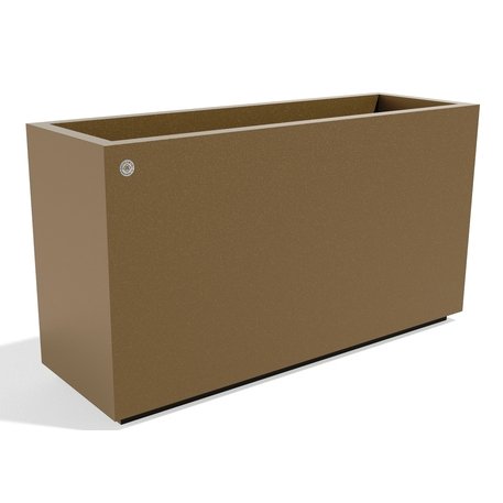 Metalinis lauko vazonas, gėlinė 'Premium / 150x38xH/63cm / BS-403'