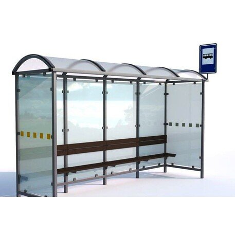 Autobusų stotelės laukimo paviljonas 'KROKUS I / 525cm'