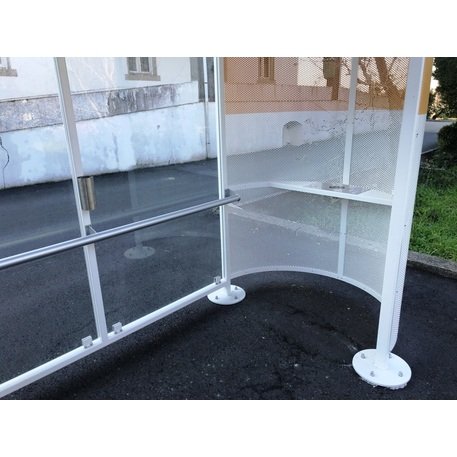 Rūkymo stoginė + Autobusų stotelės laukimo paviljonas 'Smoke Medium 3V / 514cm'