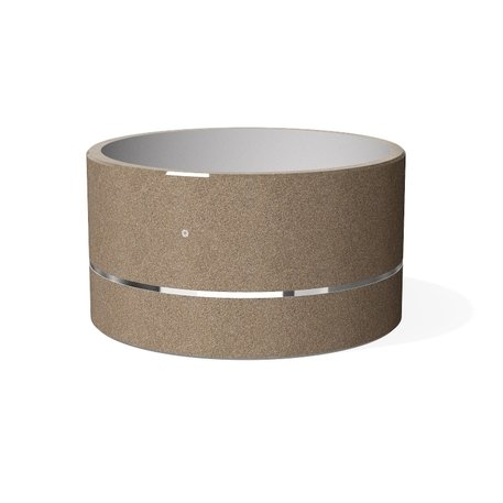 Apvalus betoninis terrazo vazonas (gėlinė) 'Premium / Ø230xH/125cm_BS-336'