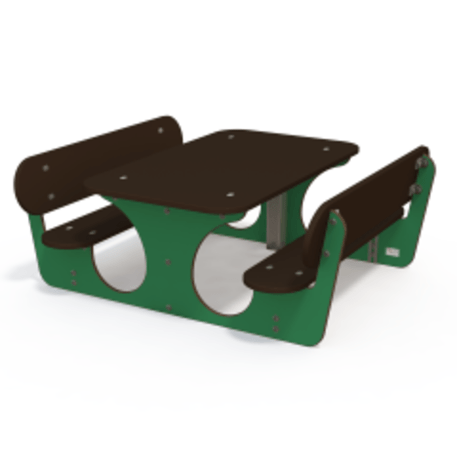 Žaidimų stalas su suolais vaikų aikštelėms 'MO_TA-4004-12'