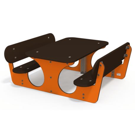 Žaidimų stalas su suolais vaikų aikštelėms 'MO_TA-4004-12'