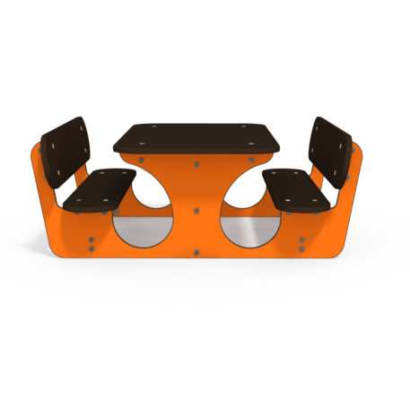 Žaidimų stalas su suolais vaikų aikštelėms 'MO_TA-4004-12'