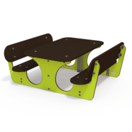 Žaidimų stalas su suolais vaikų aikštelėms 'MO_TA-4004-12'