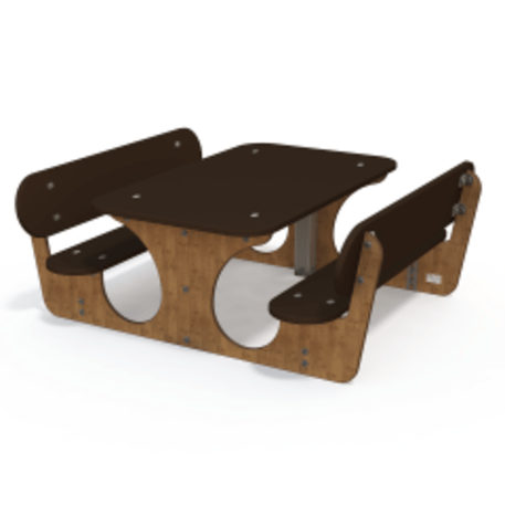 Žaidimų stalas su suolais vaikų aikštelėms 'MO_TA-4004-12'