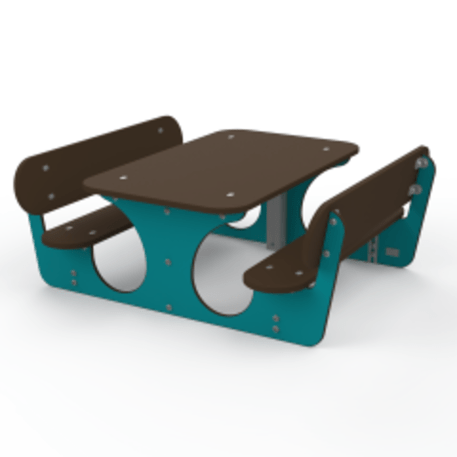 Žaidimų stalas su suolais vaikų aikštelėms 'MO_TA-4004-12'
