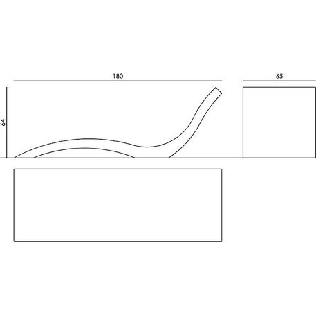 Betoninis gultas, šezlongas 'STF/Harmony_004301/MDL'