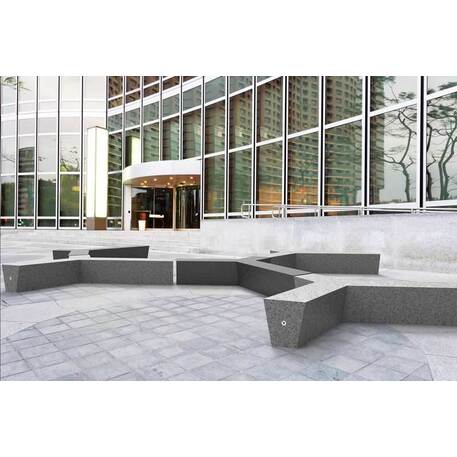 Betoninis lauko suolas 'Regular Trio / 001355'
