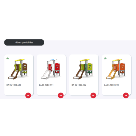 Vaikų žaidimų aikštelių įranga Baby linija – mažiesiems 'MBG-2023_BA 06-1003-A94'