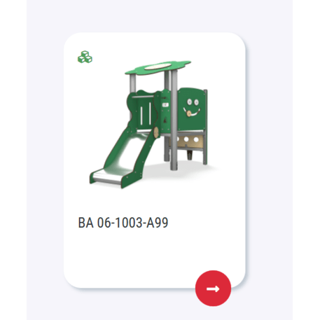 Vaikų žaidimų aikštelių įranga Baby linija – mažiesiems 'MBG-2023_BA 06-1003-A94'