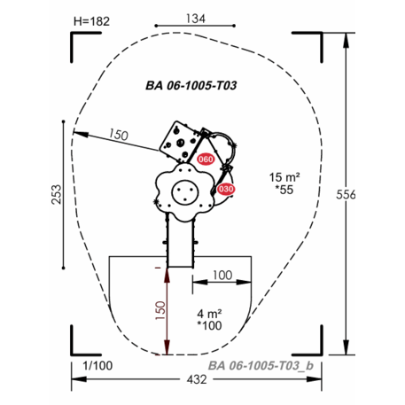 Vaikų žaidimų aikštelių įranga Baby linija – mažiesiems 'MBG-2032_BA 06-1005-T03'